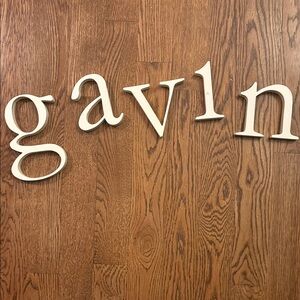 White Wooden Wall Letters